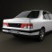 Peugeot 405 sedan 1987 3d model