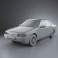 Peugeot 405 sedan 1987 3d model