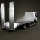 DAF LF Car Transporter 2011 3d model