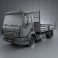 DAF LF Dropside Tipper 2011 3d model