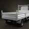 DAF LF Dropside Tipper 2011 3d model