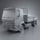 DAF LF Dropside Tipper 2011 3d model