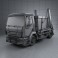 DAF LF Skip Loader 2011 3d model