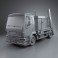 DAF LF Skip Loader 2011 3d model