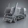 DAF LF Skip Loader 2011 3d model
