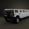 Hummer H2 Limousine 2010 3d model