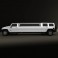Hummer H3 Limousine 2010 3d model