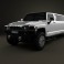Hummer H3 Limousine 2010 3d model
