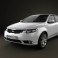Kia Forte (Cerato, Naza) Sedan 2011 3d model