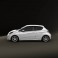 Peugeot 208 3-door 2013 3d model