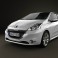 Peugeot 208 3-door 2013 3d model