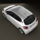 Peugeot 208 3-door 2013 3d model