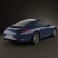 Porsche 911 Carrera S Coupe 2012 3d model