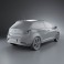 Seat Ibiza hatchback 5-door 2011 3d model