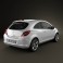 Vauxhall Corsa 3-door 2011 3d model