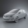 Vauxhall Corsa 3-door 2011 3d model