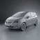 Vauxhall Meriva 2011 3d model
