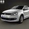 Volkswagen Polo sedan 2012 3d model