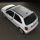 Chevrolet Celta 3-door hatchback 2011 3d model