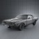 Dodge Challenger hardtop 1970 3d model