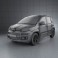 Fiat Panda 2012 3d model