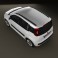 Fiat Panda 2012 3d model