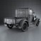 Ford Model A Pickup Closed Cab 1928 3d model