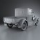 Ford Model A Pickup Closed Cab 1928 3d model