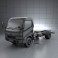 Hino Dutro Standard Cab Chassis 2010 3d model