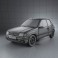 Peugeot 205 3-door GTI 1983-1998 3d model
