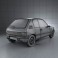 Peugeot 205 3-door GTI 1983-1998 3d model
