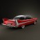 Plymouth Fury coupe Christine 1958 3d model