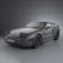 Porsche 944 coupe 1991 3d model