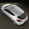 Renault Megane Coupe 2011 3d model