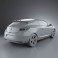 Renault Megane Coupe 2011 3d model
