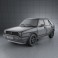Volkswagen Golf Mk2 5-door 1983 3d model