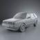Volkswagen Golf Mk2 5-door 1983 3d model