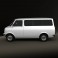 Bedford CF Minibus 1969-1979 3d model