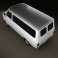 Bedford CF Minibus 1969-1979 3d model