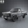 Chevrolet C/K Scottsdale Single Cab Standart Bed 1979 3d model