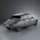 Citroen DS 4-door Sedan 1970 3d model