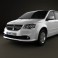 Dodge Grand Caravan 2011 3d model