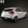 Kia Rio hatchback 5-door with HQ Interior 2011 3d model