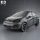 Kia Rio hatchback 5-door with HQ Interior 2011 3d model