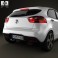 Kia Rio hatchback 5-door with HQ Interior 2011 3d model