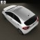 Kia Rio hatchback 5-door with HQ Interior 2011 3d model