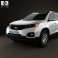 Kia Sorento with HQ Interior 2011 3d model