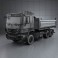 Mercedes-Benz Actros Tipper 3-axle 2011 3d model