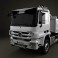 Mercedes-Benz Actros Tipper 3-axle 2011 3d model