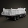 Mercedes-Benz Actros Tipper 4-axle 2011 3d model